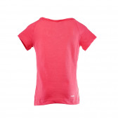 Спортна тениска за момиче в цвят корал Adidas 31426 2