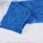 Раиран пуловер от фино плетиво, светлосин Benetton 314473 2