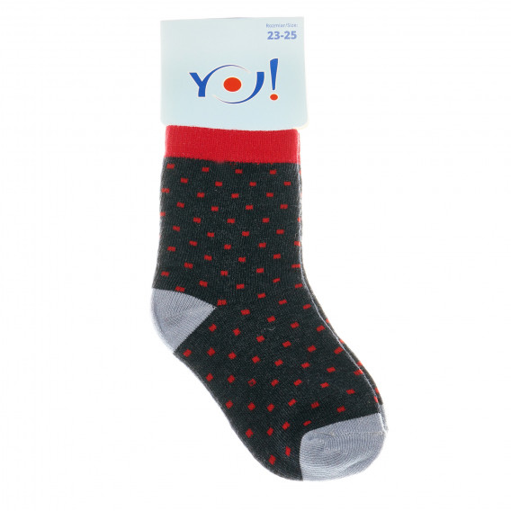 Памучни меки чорапи за момче YO! 31480 1