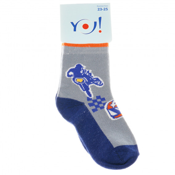 Памучни меки чорапи за момче YO! 31481 2