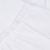 Късо сако с разкроени ръкави, бяло Benetton 314843 3