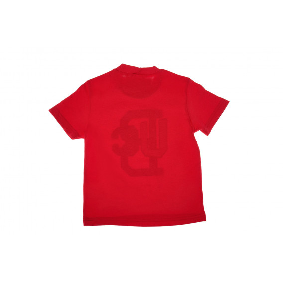 Тениска  с графичен принт UCB, червена Benetton 31487 2