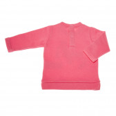 Розова блуза с дълъг ръкав за момиче и бродерия  Benetton 31530 2