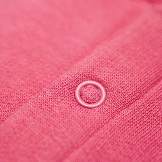 Розова блуза с дълъг ръкав за момиче и бродерия  Benetton 31531 3