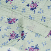 Памучна блуза с флорален принт за бебе, бяла Benetton 315352 6