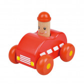 Бебешка количка със звук - Бийп, червена Lelin 315437 