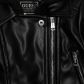 Кожено яке с качулка за бебе, черно Guess 316329 2