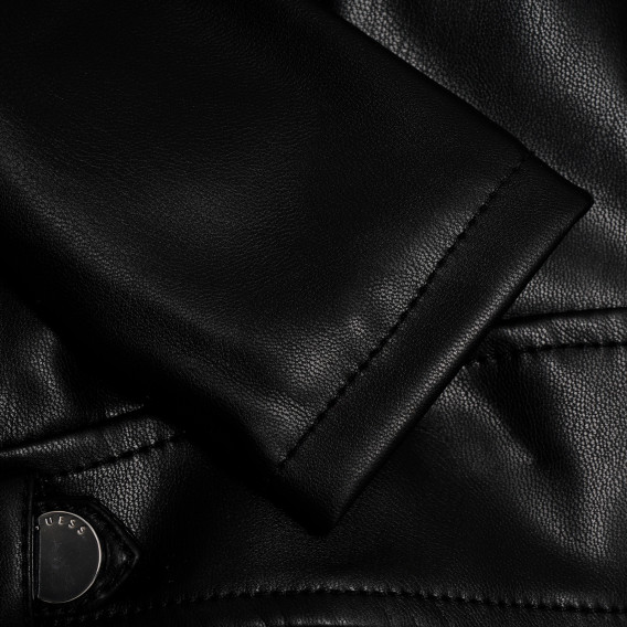 Кожено яке с качулка за бебе, черно Guess Кожено яке с качулка за бебе, черно Guess 316330 3