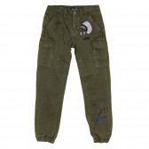 Карго панталон с апликация, зелен Guess 316426 