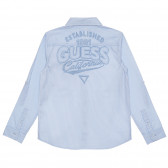 Риза с дълъг ръкав в бяло и синьо райе Guess 316601 5