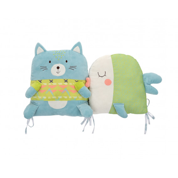 Комплект плюшени възглавници за кошара Cat Lovely Day Kikkaboo 316753 2