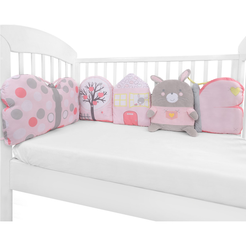 Комплект плюшени възглавници за кошара Pink Bunny  316756