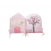 Комплект плюшени възглавници за кошара Pink Bunny Kikkaboo 316758 3