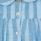 Раирана туника без ръкави с яка за бебе, син ZY 317079 3