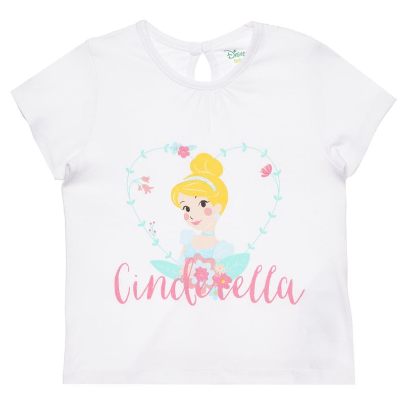 Комплект от тениска и клин с щампа на Пепеляшка за бебе, многоцветен  317424
