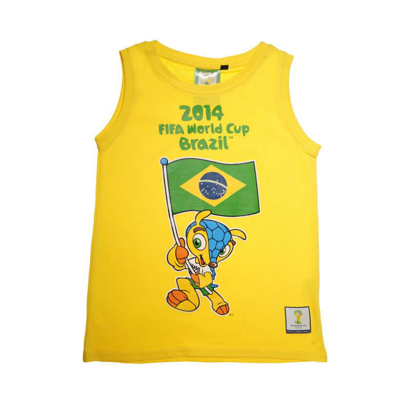 Потник за момче с тематична щампа с бразилското знаме  31757