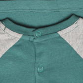 Блуза с щампа на мечка за бебе, зелена ZY 317814 3