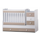 Бебешко креватче, Лейди- трансформиращо, кафяво Dizain Baby 31785 