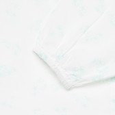 Риза с флорален принт, бяла ZY 317975 3