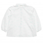 Риза с флорален принт, бяла ZY 317976 4