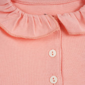 Памучна блуза с къдрички, светлорозова ZY 318058 2