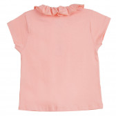 Памучна блуза с къдрички, светлорозова ZY 318059 3