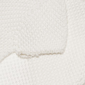 Плетено болеро с къс ръкав и златисти нишки, бяло ZY 318170 3