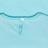 Памучна тениска за бебе, светлосиня ZY 318286 2