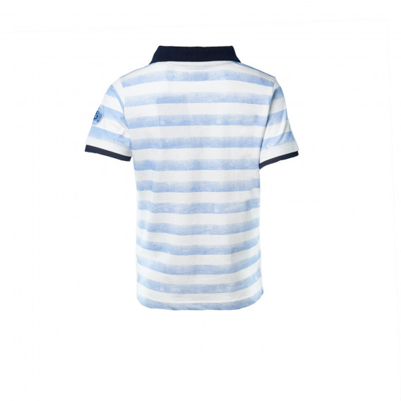 Памучна поло-тениска с къс ръкав и апликация  за момче BLUE SEVEN 31838 2
