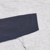 Комплект от блуза с щампа и панталон с апликация за бебе ZY 318679 4