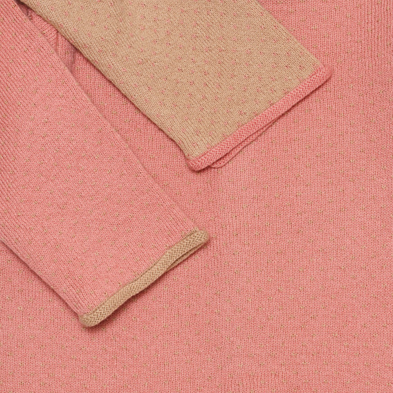 Комплект от блуза и панталон в розово и кафяво за бебе момиче ZY 318880 4
