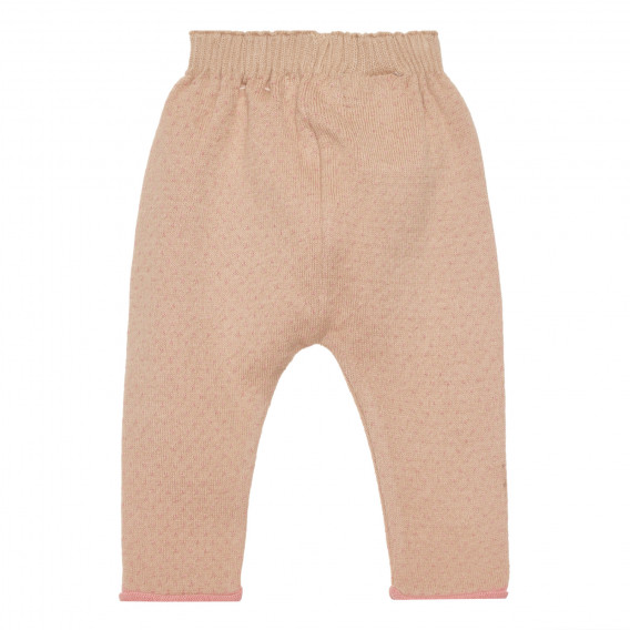 Комплект от блуза и панталон в розово и кафяво за бебе момиче ZY 318882 6