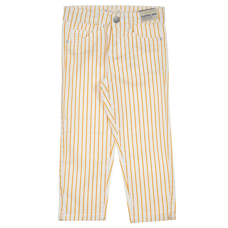 Раиран панталон в жълто и беж за бебе  318927