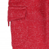 Памучен панталон с връзки за момче, червен Boboli 319 4