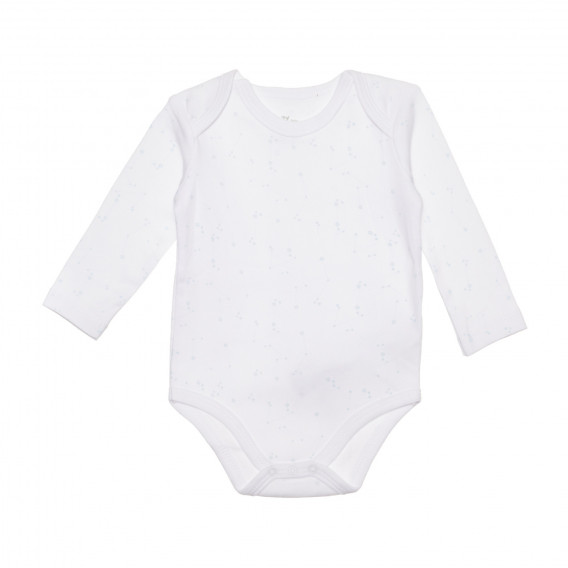 Комплект от две памучни бодита с дълъг ръкав за бебе ZY 319059 2