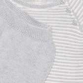 Плетен комплект от две части за бебе, сив ZY 319089 3