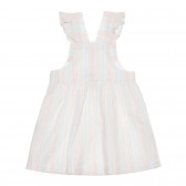 Комплект раирана рокля без ръкави с гащички, многоцветен ZY 319145 5