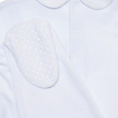 Комплект с блуза с апликация облаче и ританки за бебе, светлосин ZY 319178 2