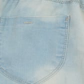 Дънков панталон с ластична талия, светлосин ZY 319254 3
