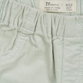 Панталон с ластична талия за бебе, зелен ZY 319277 2