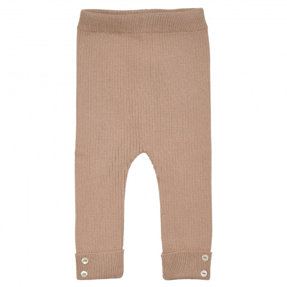 Втален плетен панталон за бебе, кафяв ZY 319312 