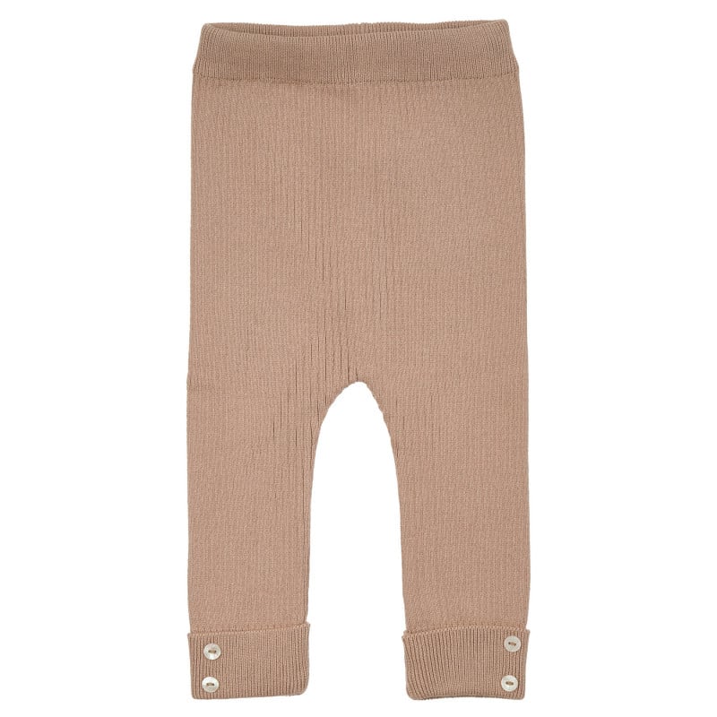 Втален плетен панталон за бебе, кафяв  319312