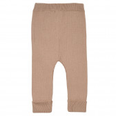 Втален плетен панталон за бебе, кафяв ZY 319315 4
