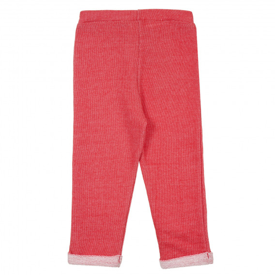 Спортен панталон с панделка за бебе, червен ZY 319323 4