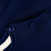 Пуловер с копчета на рамото, син ZY 319547 3