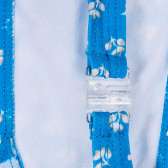 Горнище на бански с флорален принт, синьо ZY 319889 3