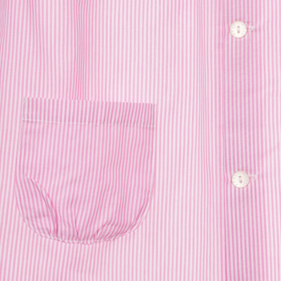 Риза тип туника в бяло и розово райе ZY 319937 2