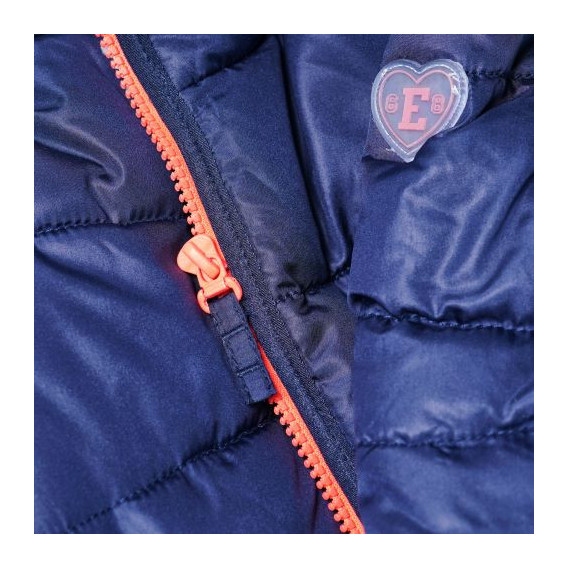 Зимно яке с качулка унисекс с декорация сърце и контрастен цип Esprit 31996 3