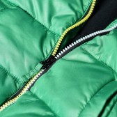 Зимно яке с качулка с контрастен цип за момче зелено Esprit 32003 3