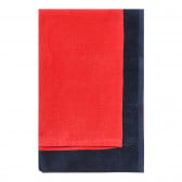 Плажна кърпа със син кант, червена ZY 320104 4